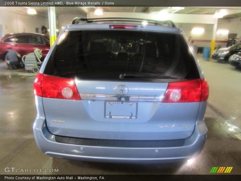 Blue Mirage Metallic / Stone 2008 Toyota Sienna Limited AWD