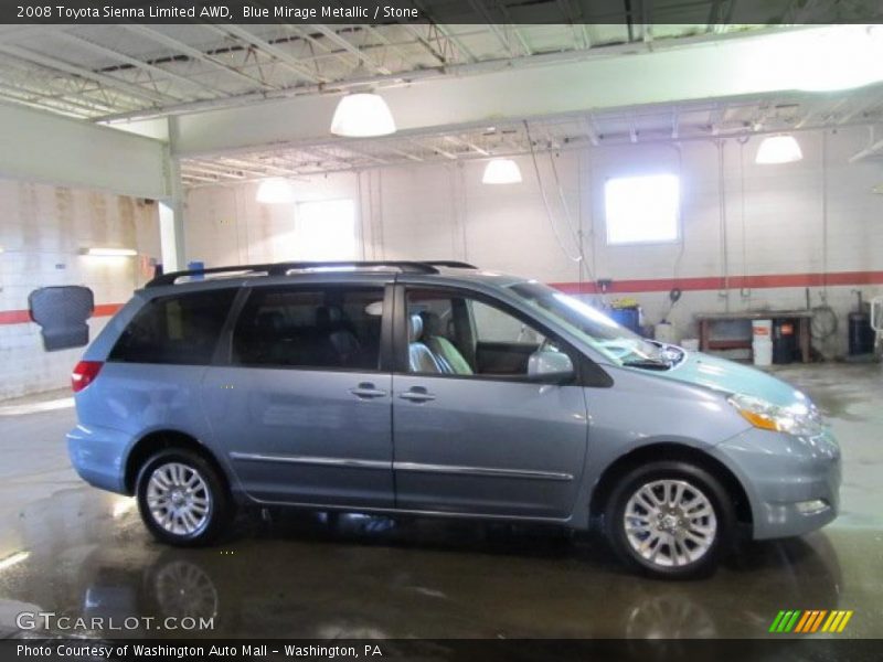 Blue Mirage Metallic / Stone 2008 Toyota Sienna Limited AWD