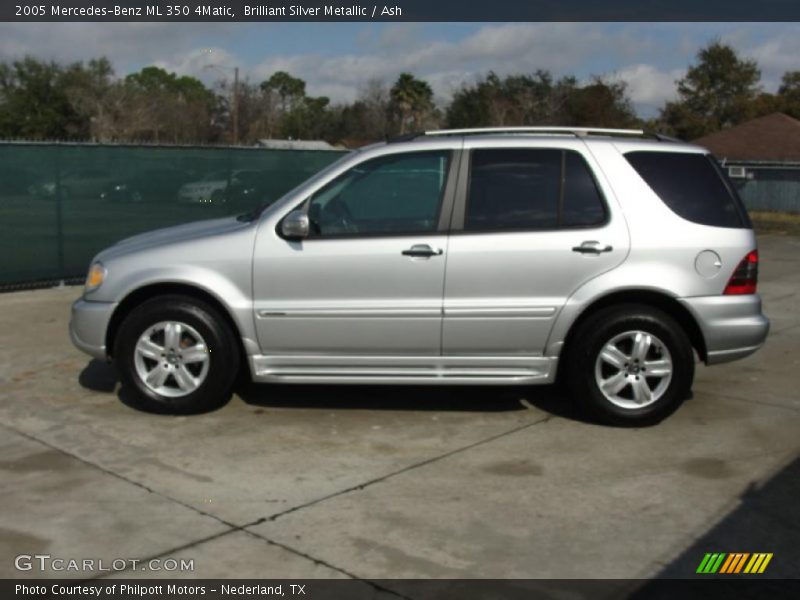 Brilliant Silver Metallic / Ash 2005 Mercedes-Benz ML 350 4Matic