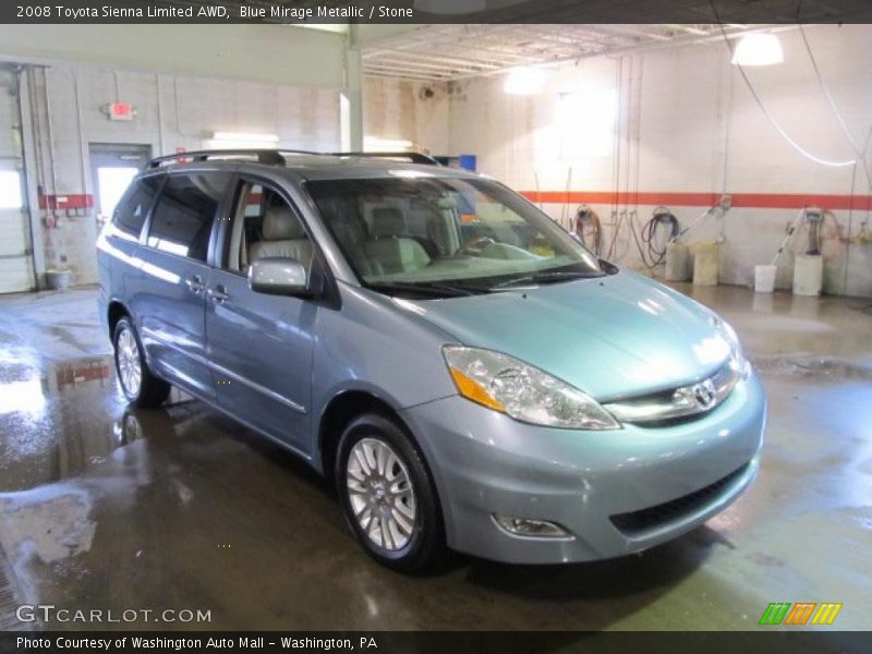 Blue Mirage Metallic / Stone 2008 Toyota Sienna Limited AWD