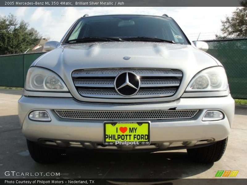 Brilliant Silver Metallic / Ash 2005 Mercedes-Benz ML 350 4Matic