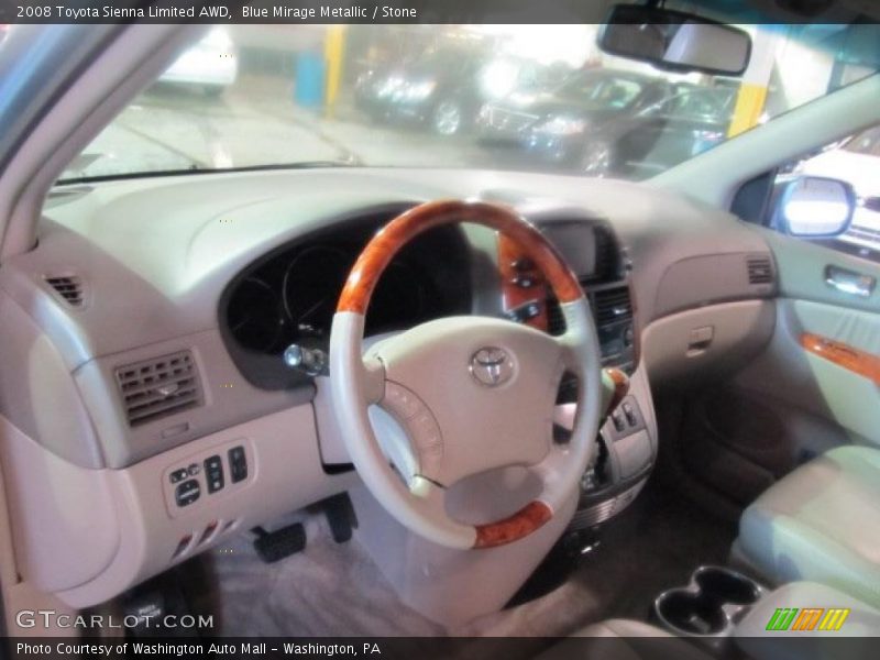 Blue Mirage Metallic / Stone 2008 Toyota Sienna Limited AWD