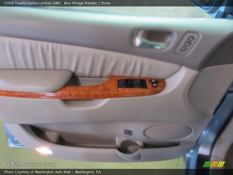 Blue Mirage Metallic / Stone 2008 Toyota Sienna Limited AWD