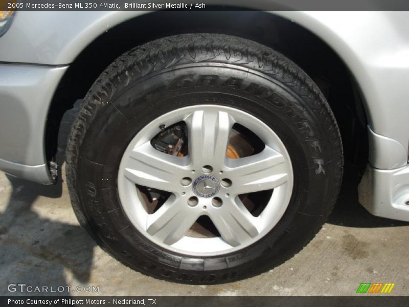 Brilliant Silver Metallic / Ash 2005 Mercedes-Benz ML 350 4Matic