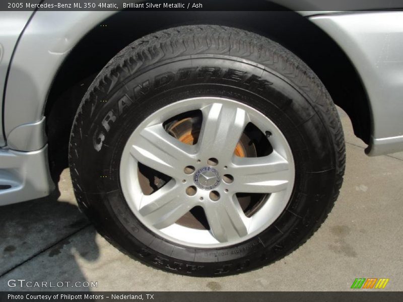 Brilliant Silver Metallic / Ash 2005 Mercedes-Benz ML 350 4Matic