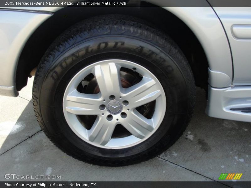 Brilliant Silver Metallic / Ash 2005 Mercedes-Benz ML 350 4Matic