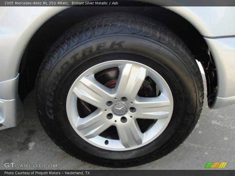 Brilliant Silver Metallic / Ash 2005 Mercedes-Benz ML 350 4Matic