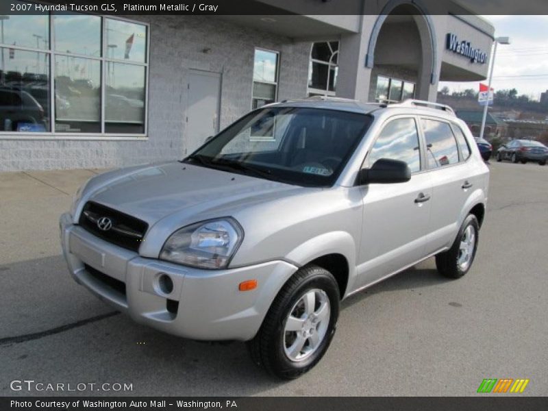 Platinum Metallic / Gray 2007 Hyundai Tucson GLS