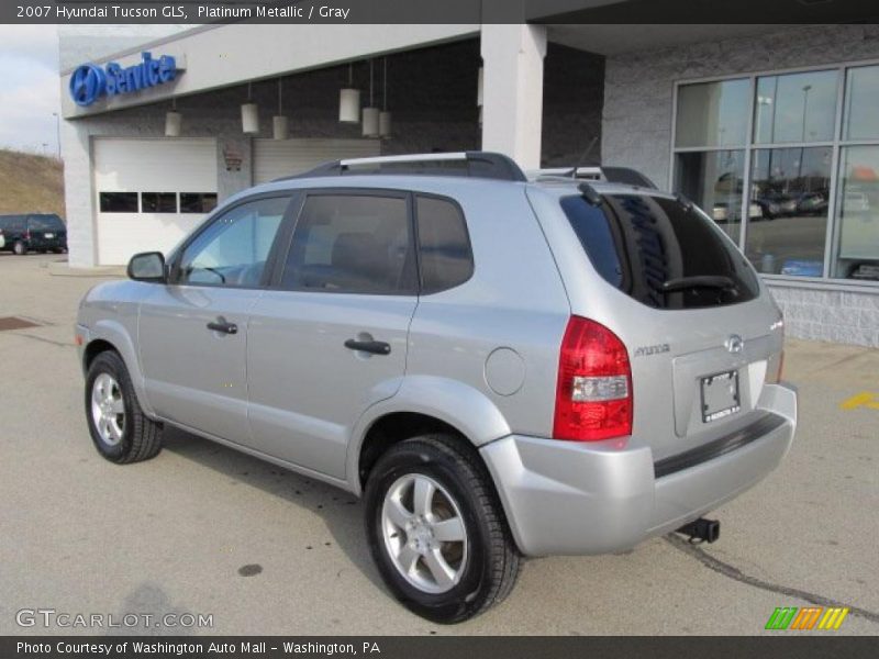 Platinum Metallic / Gray 2007 Hyundai Tucson GLS