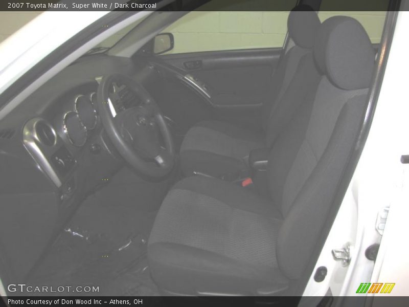 Super White / Dark Charcoal 2007 Toyota Matrix