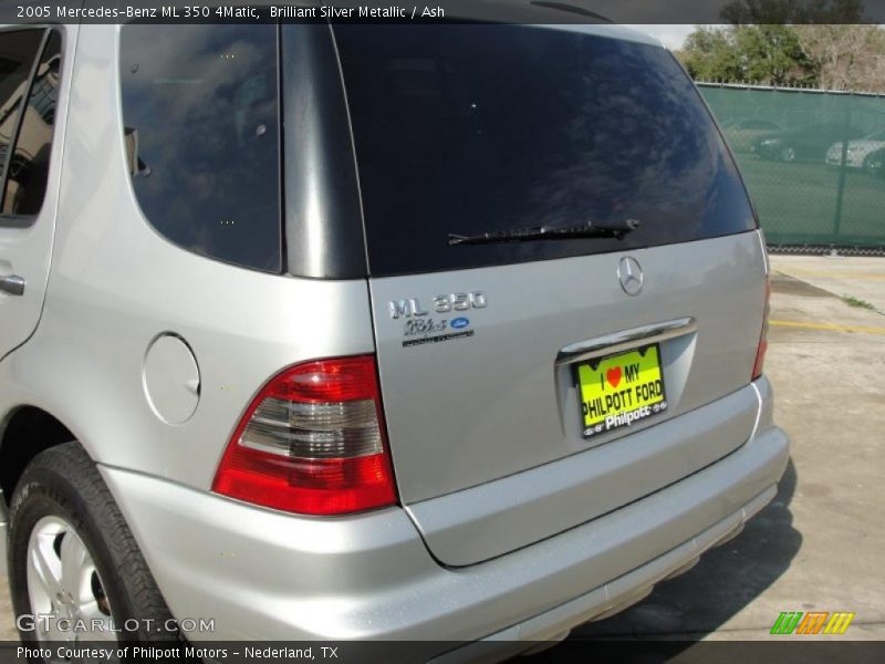 Brilliant Silver Metallic / Ash 2005 Mercedes-Benz ML 350 4Matic