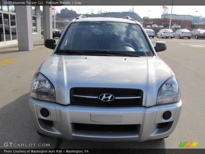 Platinum Metallic / Gray 2007 Hyundai Tucson GLS