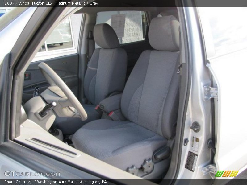 Platinum Metallic / Gray 2007 Hyundai Tucson GLS