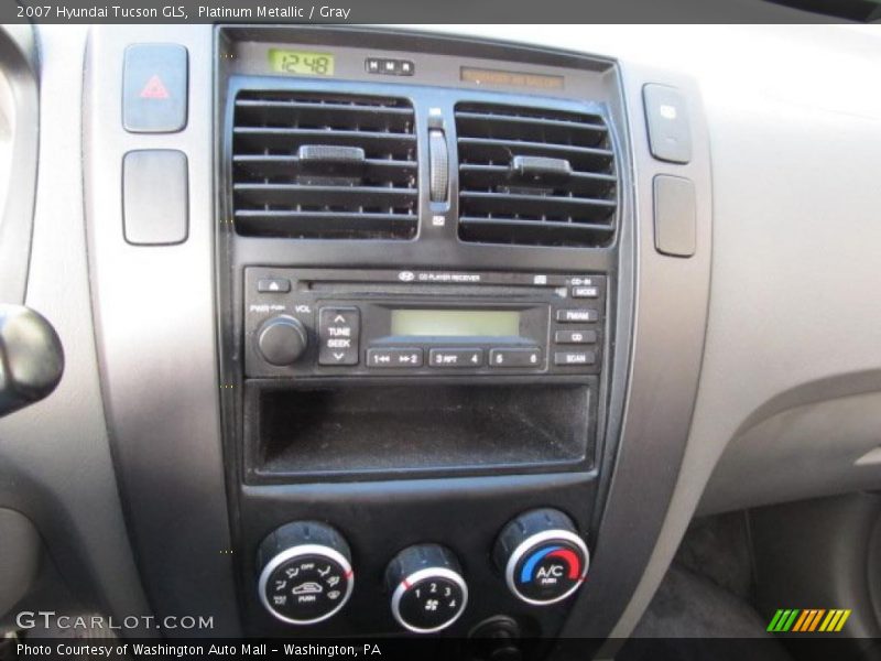 Platinum Metallic / Gray 2007 Hyundai Tucson GLS