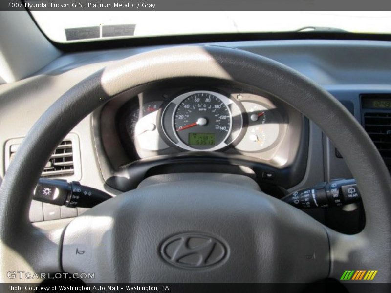Platinum Metallic / Gray 2007 Hyundai Tucson GLS