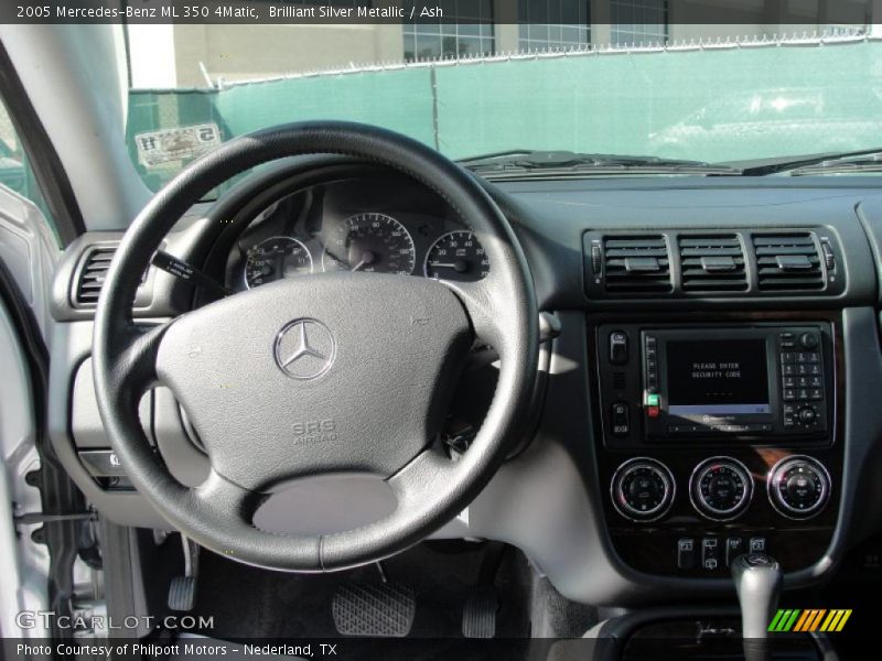 Brilliant Silver Metallic / Ash 2005 Mercedes-Benz ML 350 4Matic