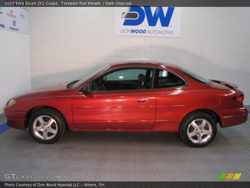 Toreador Red Metallic / Dark Charcoal 2003 Ford Escort ZX2 Coupe