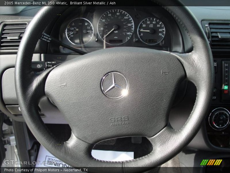 Brilliant Silver Metallic / Ash 2005 Mercedes-Benz ML 350 4Matic
