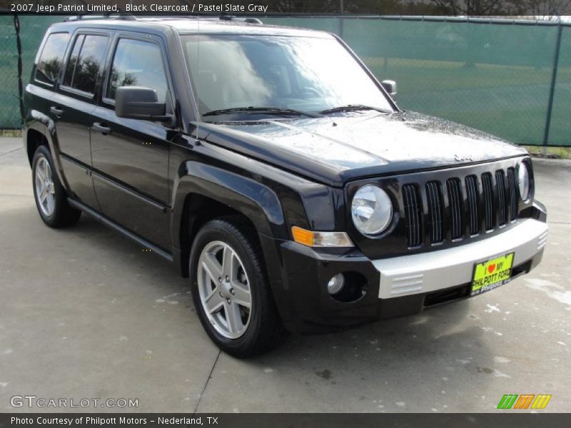 Black Clearcoat / Pastel Slate Gray 2007 Jeep Patriot Limited