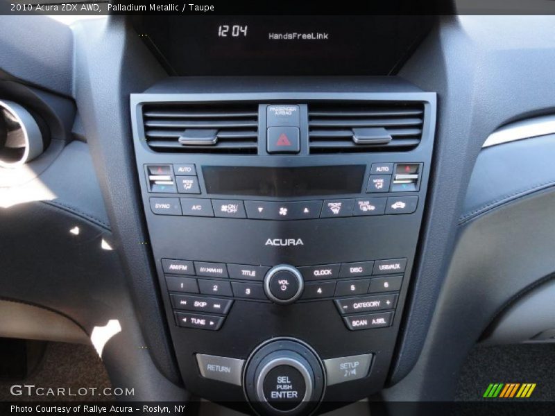 Controls of 2010 ZDX AWD