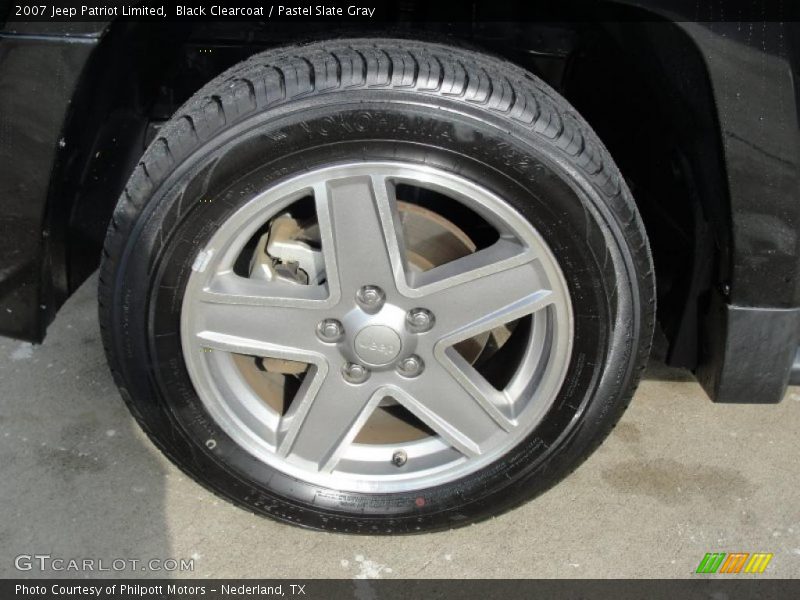 Black Clearcoat / Pastel Slate Gray 2007 Jeep Patriot Limited