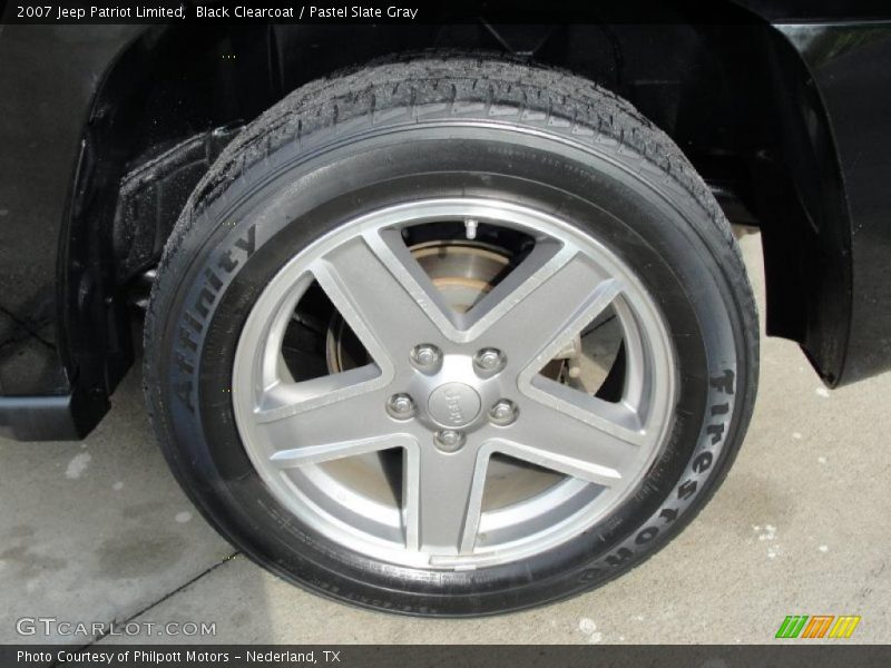 Black Clearcoat / Pastel Slate Gray 2007 Jeep Patriot Limited