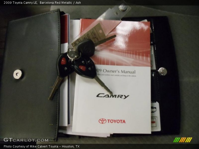 Barcelona Red Metallic / Ash 2009 Toyota Camry LE