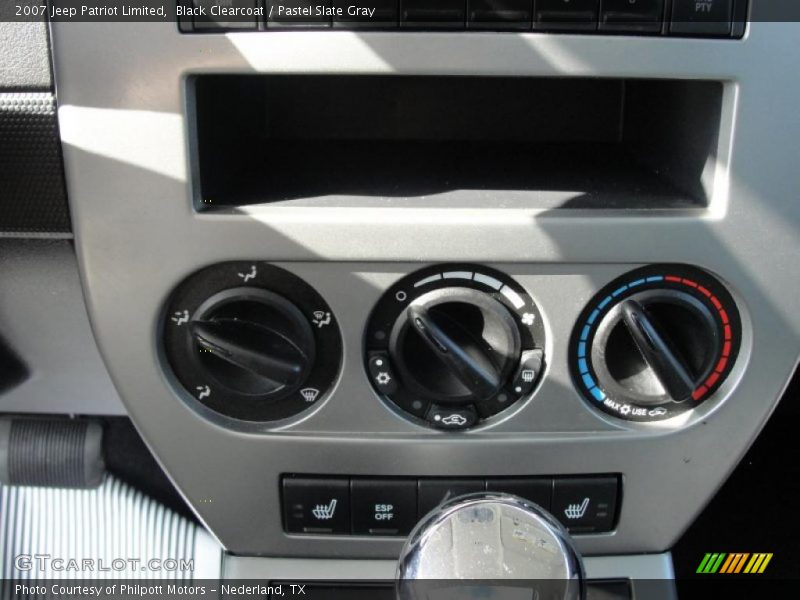 Black Clearcoat / Pastel Slate Gray 2007 Jeep Patriot Limited