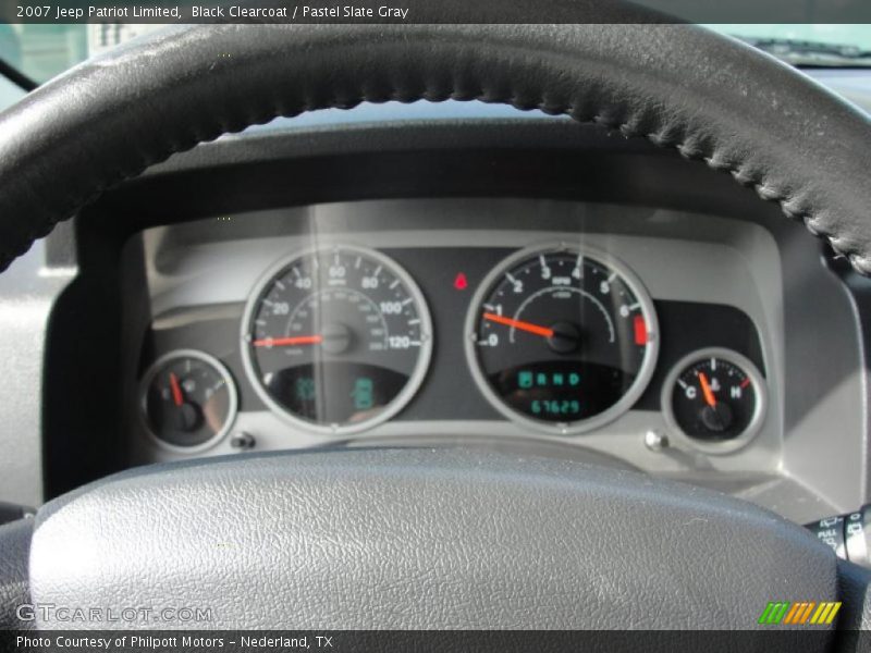 Black Clearcoat / Pastel Slate Gray 2007 Jeep Patriot Limited
