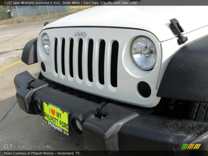 Stone White / Dark Slate Gray/Medium Slate Gray 2007 Jeep Wrangler Unlimited X 4x4