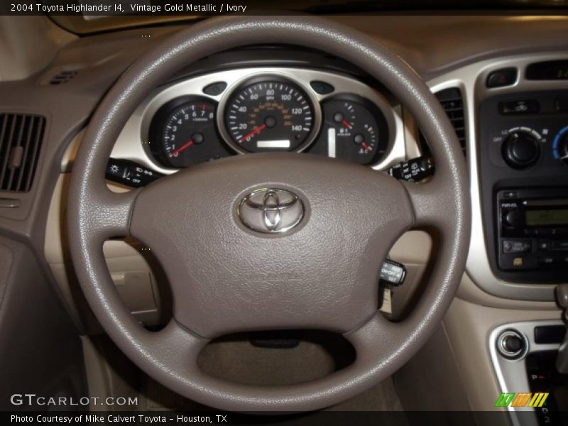Vintage Gold Metallic / Ivory 2004 Toyota Highlander I4