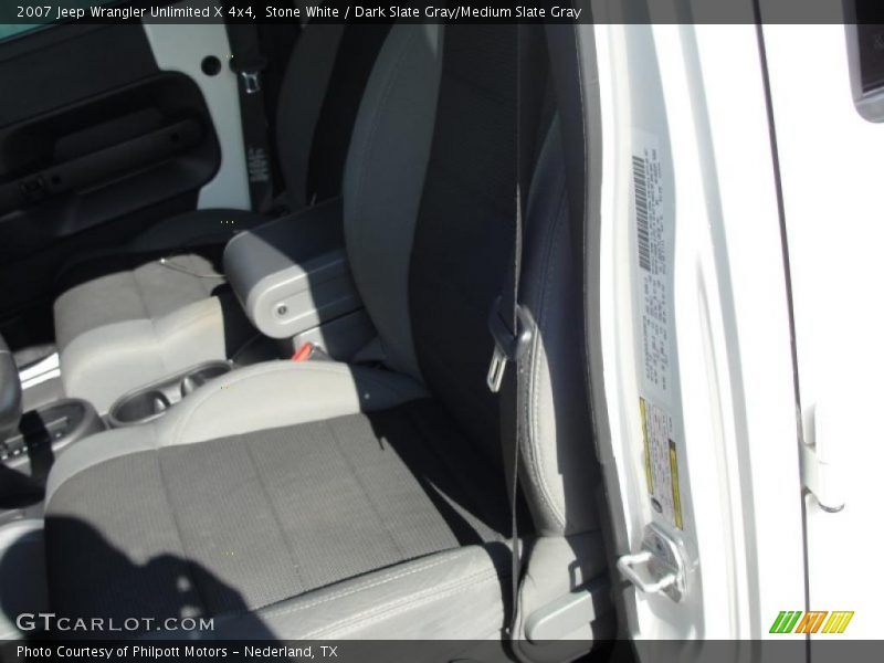 Stone White / Dark Slate Gray/Medium Slate Gray 2007 Jeep Wrangler Unlimited X 4x4