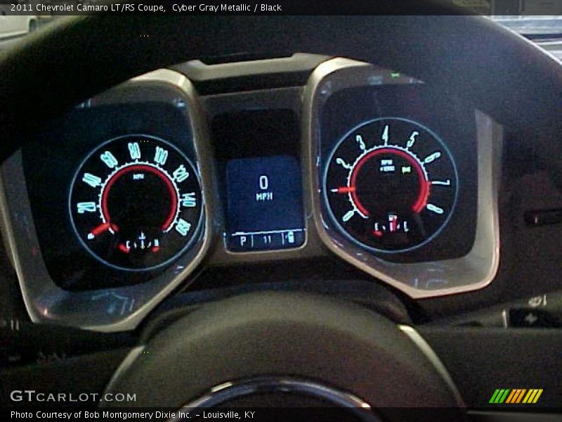 Cyber Gray Metallic / Black 2011 Chevrolet Camaro LT/RS Coupe