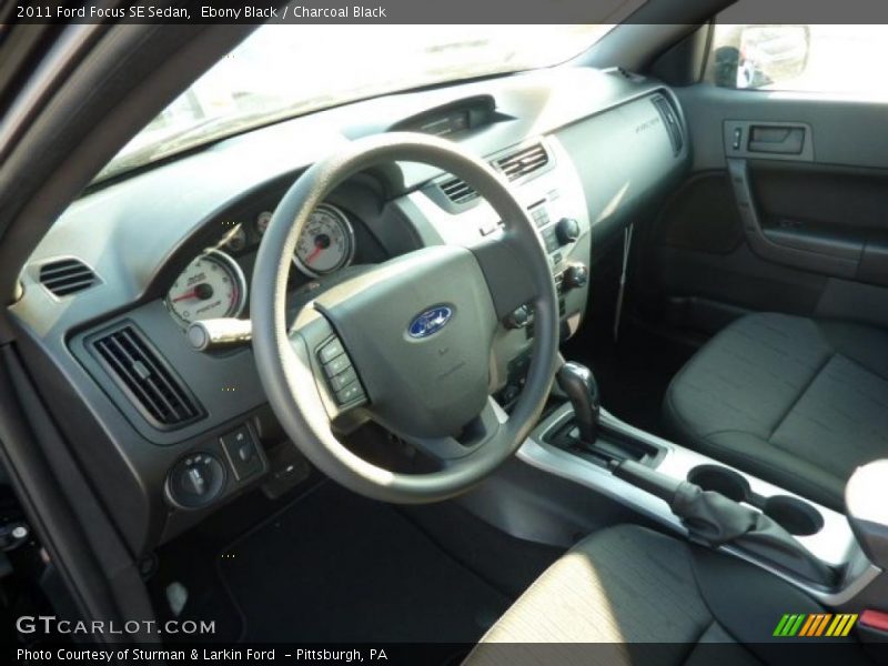 Ebony Black / Charcoal Black 2011 Ford Focus SE Sedan