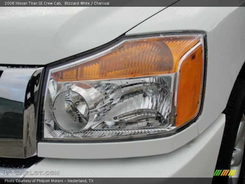 Blizzard White / Charcoal 2008 Nissan Titan SE Crew Cab