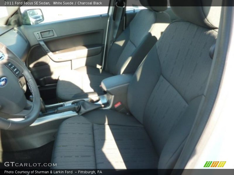 White Suede / Charcoal Black 2011 Ford Focus SE Sedan