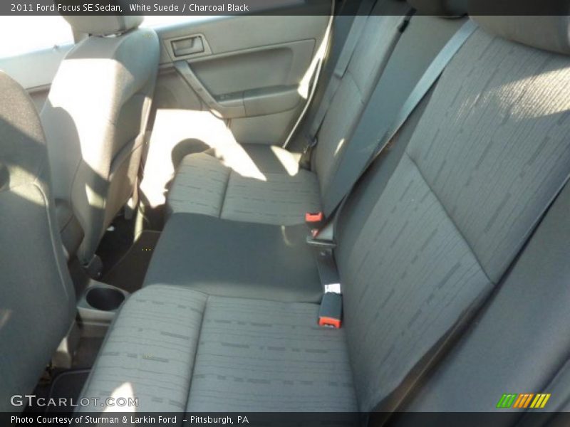 White Suede / Charcoal Black 2011 Ford Focus SE Sedan