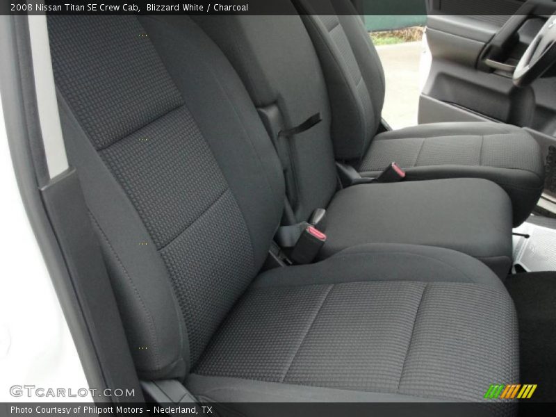 Blizzard White / Charcoal 2008 Nissan Titan SE Crew Cab