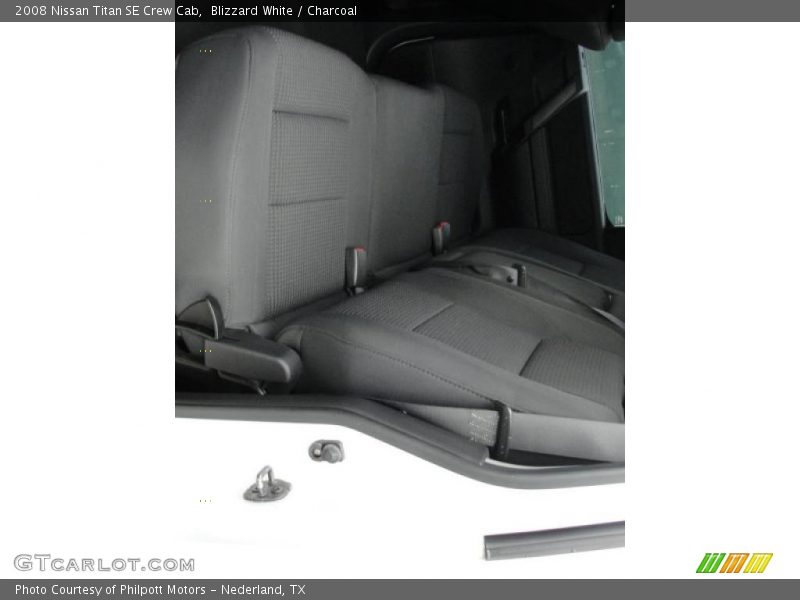 Blizzard White / Charcoal 2008 Nissan Titan SE Crew Cab