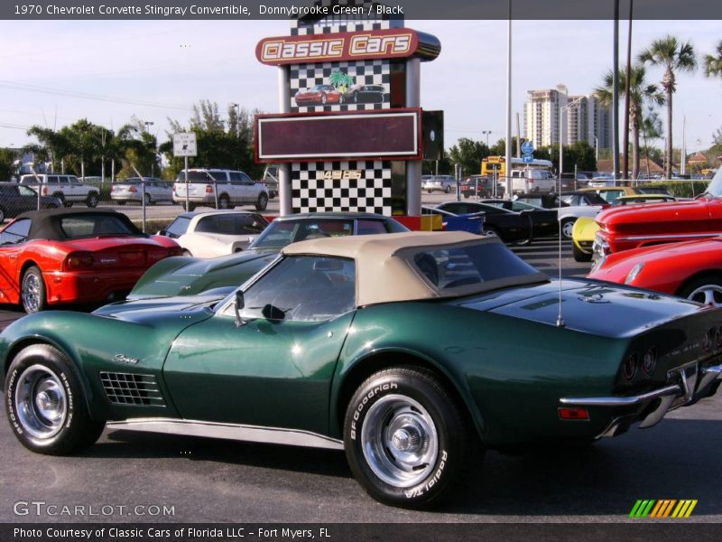 Donnybrooke Green / Black 1970 Chevrolet Corvette Stingray Convertible