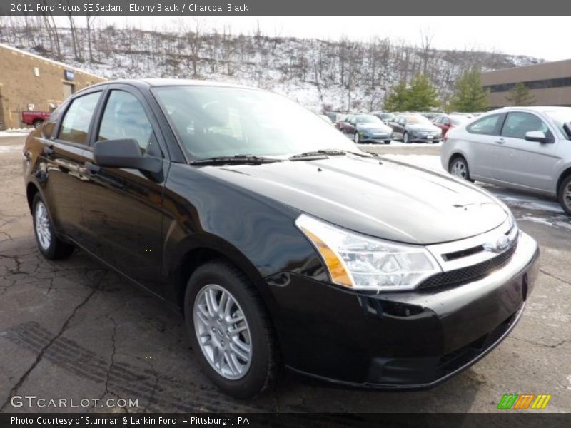 Ebony Black / Charcoal Black 2011 Ford Focus SE Sedan