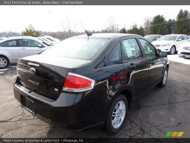 Ebony Black / Charcoal Black 2011 Ford Focus SE Sedan