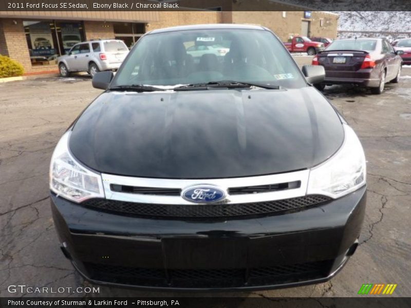 Ebony Black / Charcoal Black 2011 Ford Focus SE Sedan