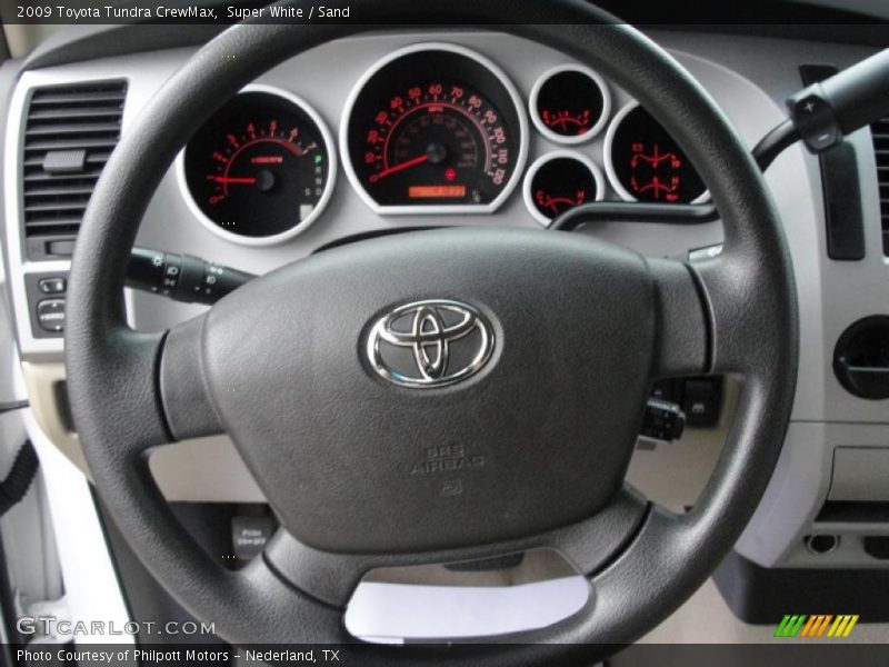 Super White / Sand 2009 Toyota Tundra CrewMax