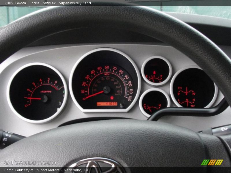 Super White / Sand 2009 Toyota Tundra CrewMax