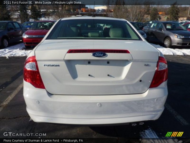 White Suede / Medium Light Stone 2011 Ford Fusion SE