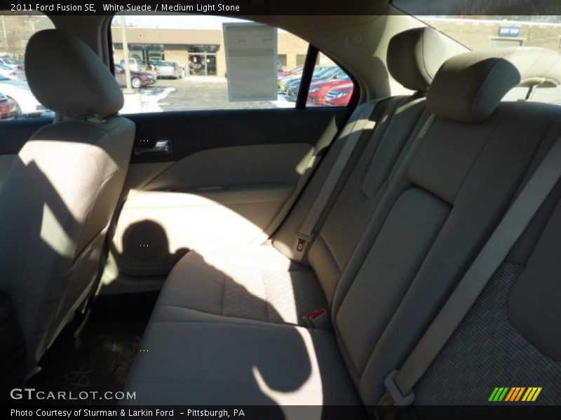White Suede / Medium Light Stone 2011 Ford Fusion SE