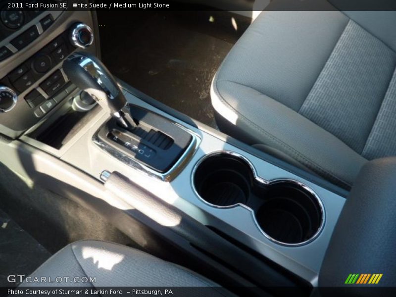 White Suede / Medium Light Stone 2011 Ford Fusion SE