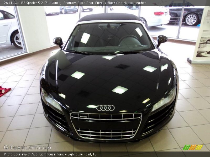 Phantom Black Pearl Effect / Black Fine Nappa Leather 2011 Audi R8 Spyder 5.2 FSI quattro