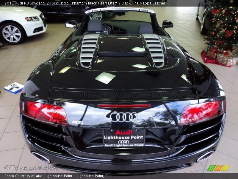 Phantom Black Pearl Effect / Black Fine Nappa Leather 2011 Audi R8 Spyder 5.2 FSI quattro